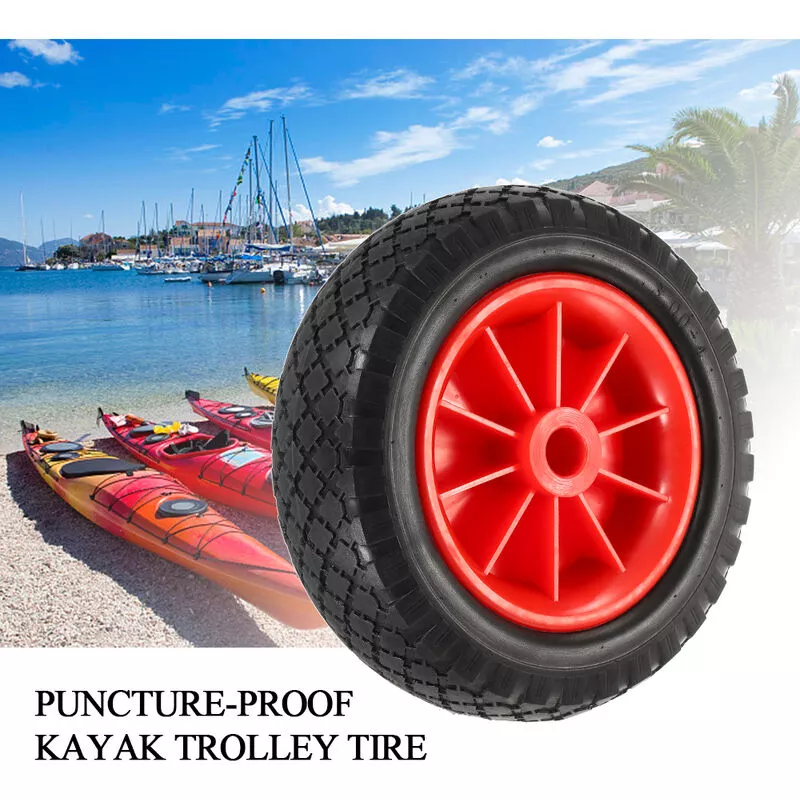 1 rueda de neumatico a prueba de pinchazos de 8 '/ 10' para kayak