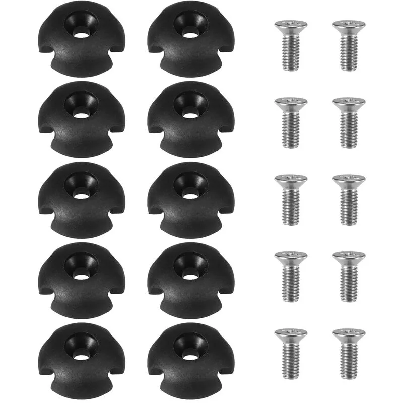 10 piezas de guia de linea de cubierta ranurada accesorios de montaje redondeados para kayak canoa barco barato