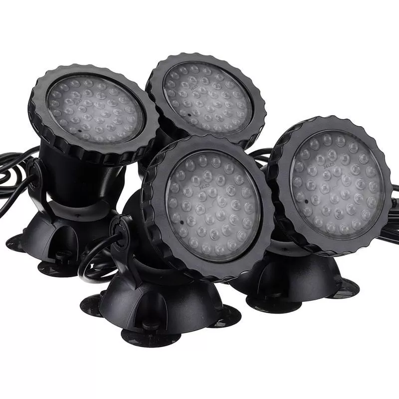 100-240V 50 / 60HZ 36LED azul rojo verde amarillo colorido led luces de buceo al aire libre a prueba de agua iluminación colorida focos acuario barato