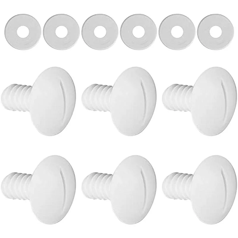 180280 C55 - Juego de 6 tornillos de rueda de piscina de repuesto para limpiador de piscina con arandelas adicionales C55 C-55 Piezas de repuesto barato