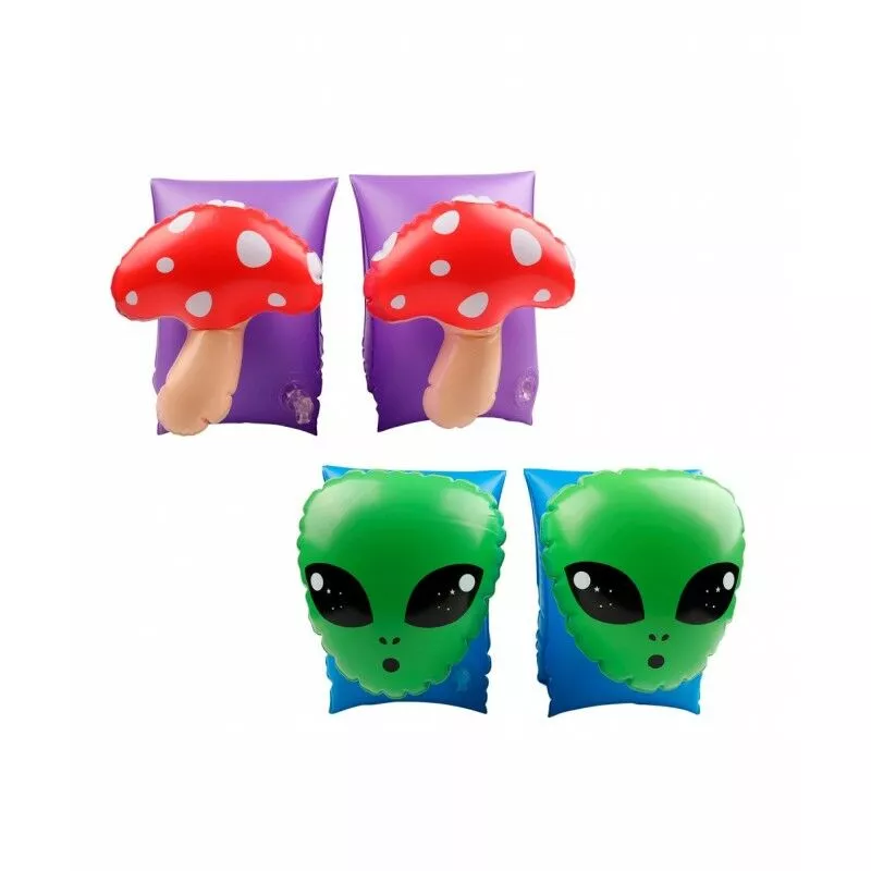2 Pares De Manguitos Inflables Para Niños 3-6 Años. Para Piscina Y Playa - Champiñon Alien - Multicolor En Oferta 2 Pares De Manguitos Inflables Para Niños 3-6 Años. Para Piscina Y Playa - Champiñon Alien - Multicolor Barato