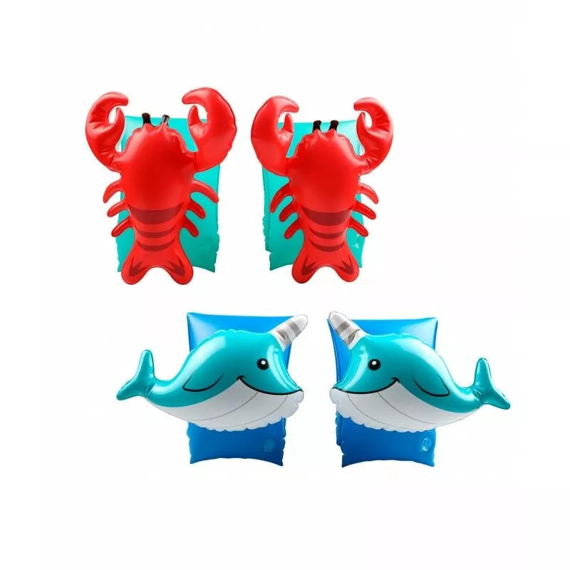 2 Pares De Manguitos Inflables Para Niños 3-6 Años. Para Piscina Y Playa - Langosta Delfín - Multicolor En Oferta 2 Pares De Manguitos Inflables Para Niños 3-6 Años. Para Piscina Y Playa - Langosta Delfín - Multicolor Barato
