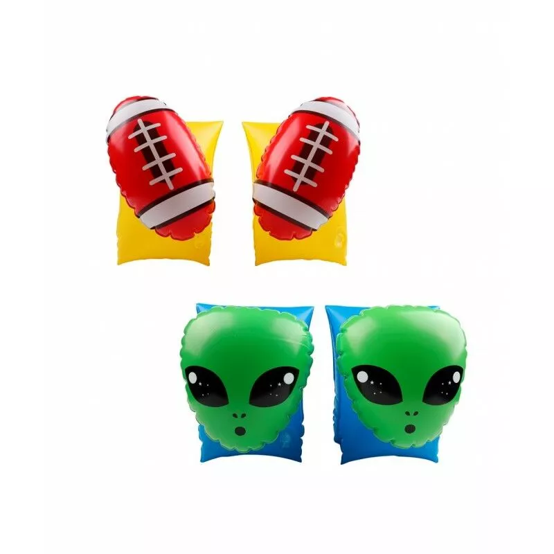2 Pares De Manguitos Inflables Para Niños 3-6 Años. Para Piscina Y Playa -Rugby Alien - Multicolor En Oferta 2 Pares De Manguitos Inflables Para Niños 3-6 Años. Para Piscina Y Playa -Rugby Alien - Multicolor Barato