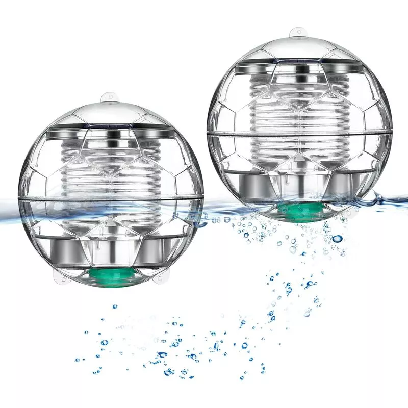 2 piezas de luz solar flotante para piscina que cambia de color a prueba de agua para piscina de patio trasero ABS barato