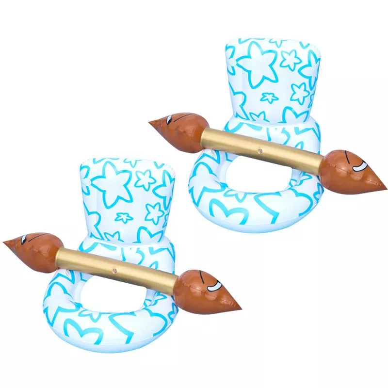 4 PC / piscina inflable del flotador de deportes acuaticos de parachoques juguete de la diversion del juego flotador de la piscina Ride