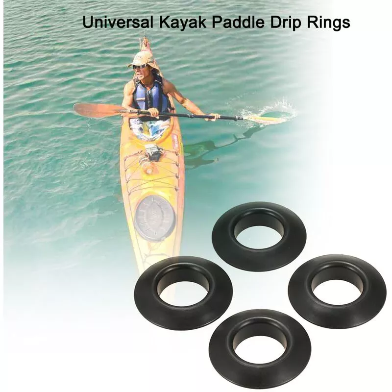4 Uds Universal Kayak Canoa Raft Remo Anillos de goteo Protectores contra salpicaduras Accesorios de paleta Reemplazo barato