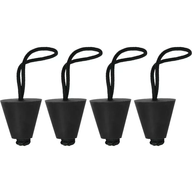 4PCS Mejor Kit de tapon de Scupper de kayak Universal Kit de tapon de Scupper de kayak Canoa Tapon de orificios de drenaje Tapon de tapon