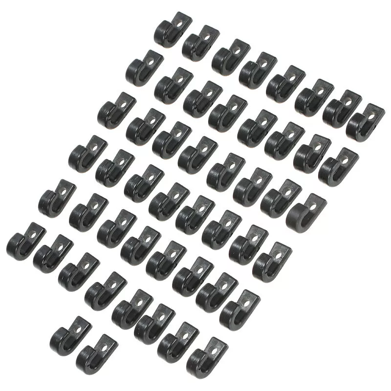 50pcs Nylon Bungee Amarre Amortiguador Cordon J Ganchos