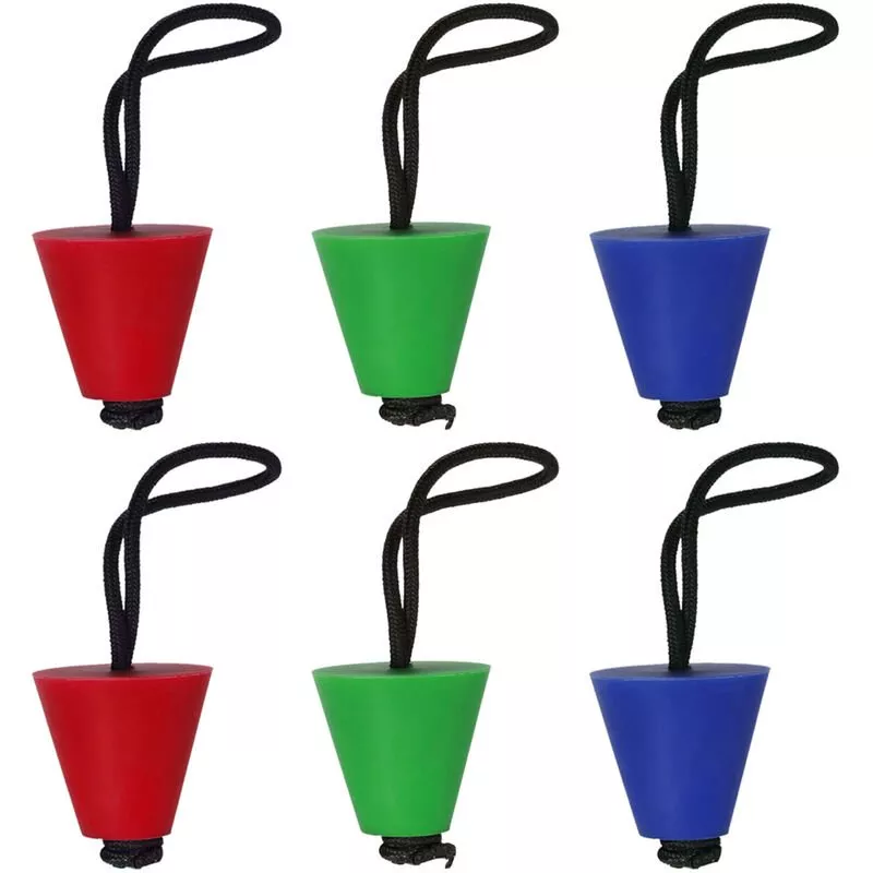 6PCS Mejor Kit de tapon de Scupper de kayak Universal Kit de tapon de Scupper de kayak Canoa Tapon de orificios de drenaje Tapon de tapon barato