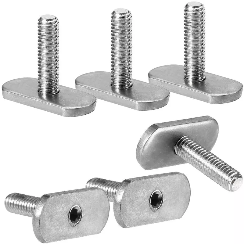 6Pcs Kayak Rails Tornillos Pernos Piezas de hardware