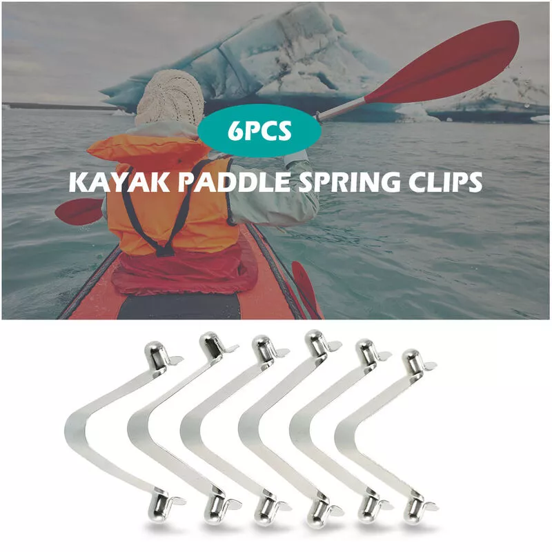 6pcs Clips de resorte de paleta de kayak
