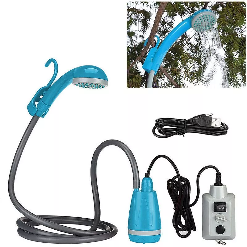 Acampa portable de la ducha al aire libre camping ducha Bomba recargable cabezal de ducha para acampar yendo de excursion