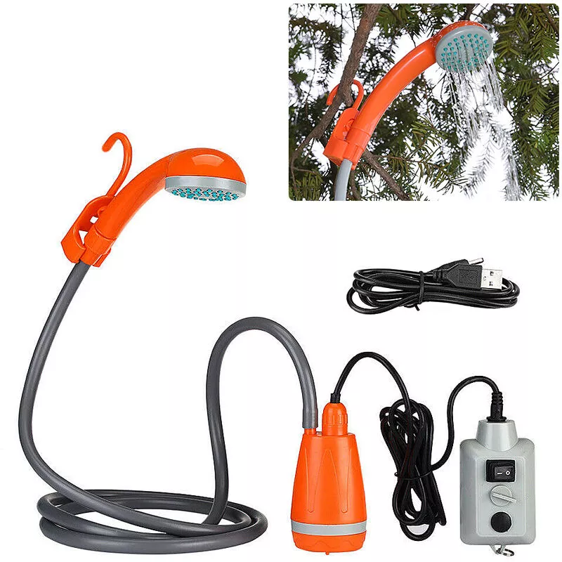 Acampa portable de la ducha al aire libre camping ducha Bomba recargable cabezal de ducha para acampar yendo de excursion