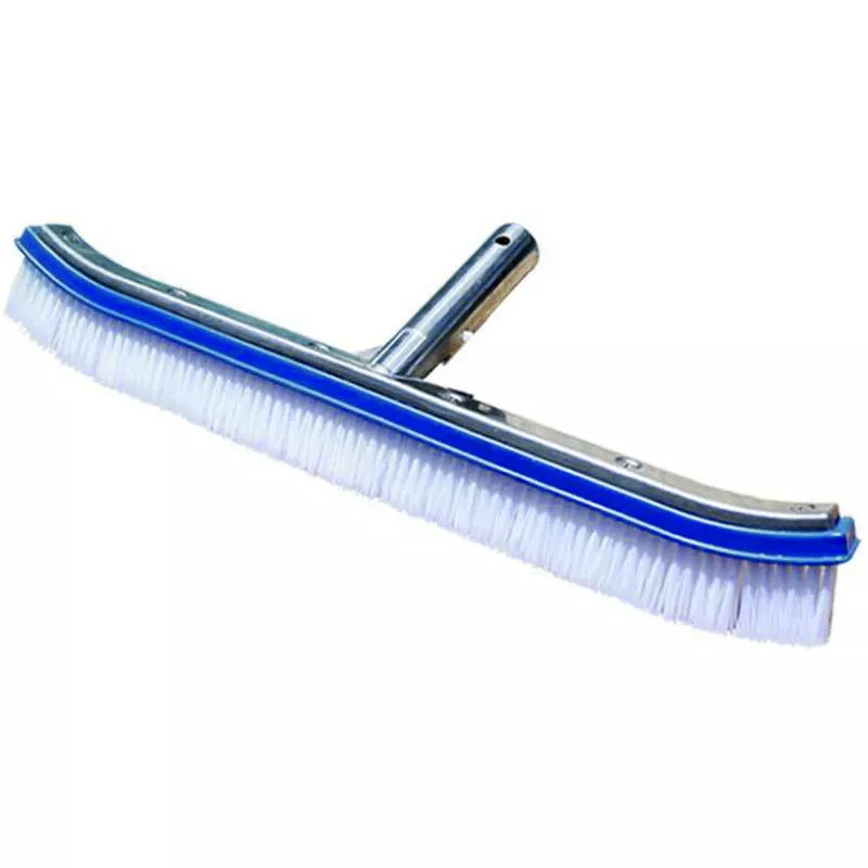 Accesorios para piscinas de 18 pulgadas Cepillo para piscinas Herramientas de limpieza para piscinas Cepillo de pared de aluminio Azul barato