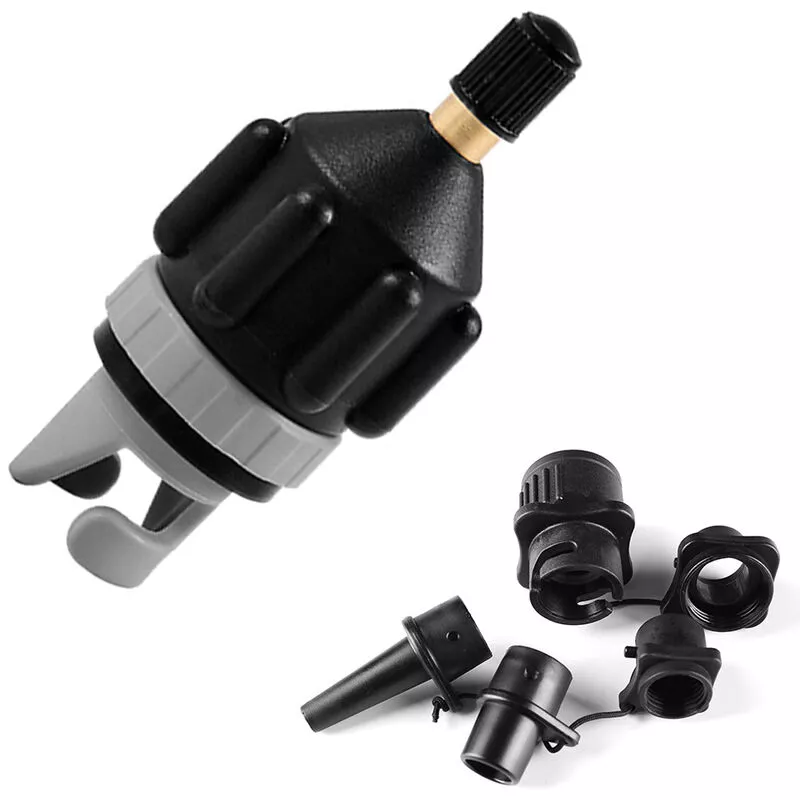Adaptador de valvula de bomba de aire multifuncion Adaptador de valvula Schrader de SUP inflable Accesorios Convertidor de bomba de aire para bote de barato