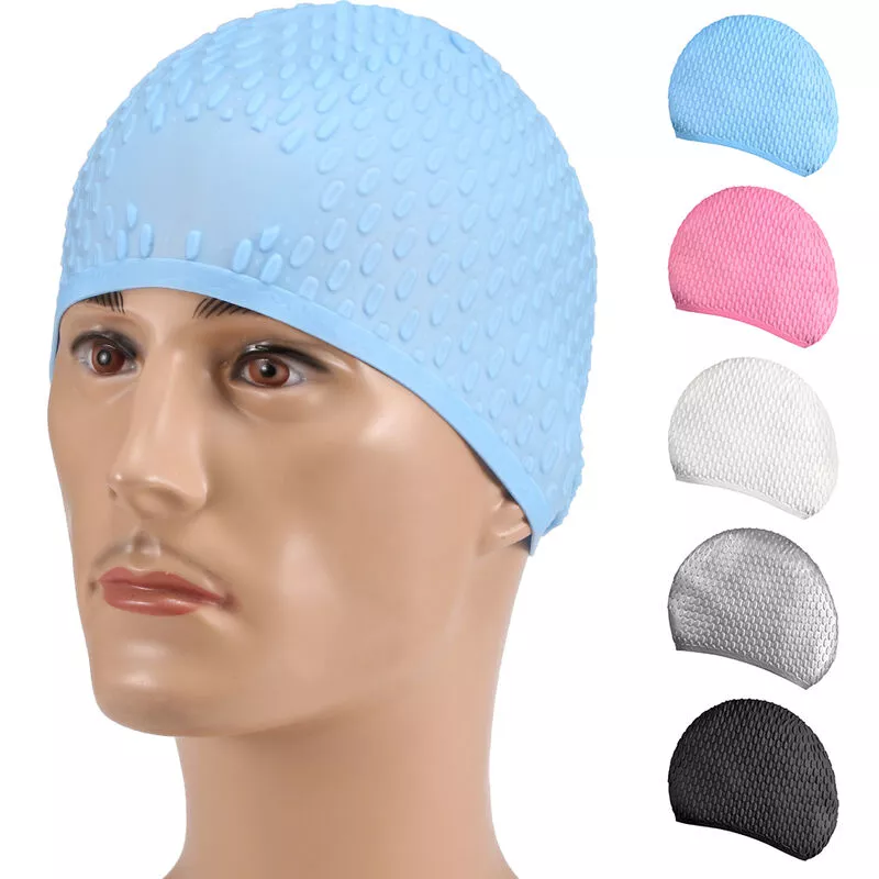 Adultos Gorro de natacion Silicona Hombres Mujeres Gorro de natacion para cabello largo Cabello corto