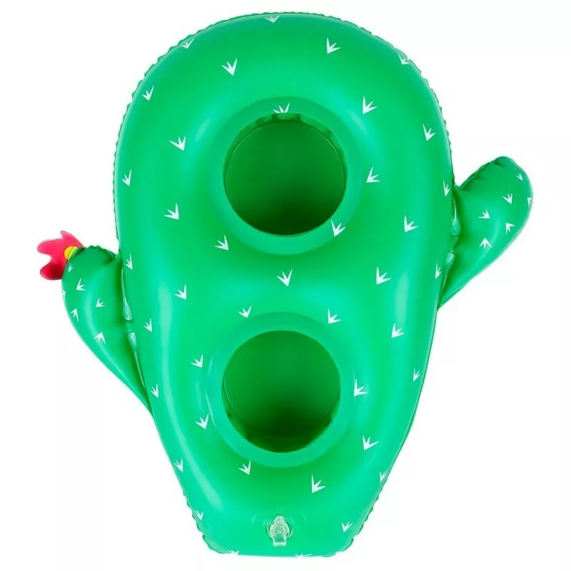 Airmyfun - Posavaso inflable para la piscina o la playa - 2 bebidas - Cactus 34x33cm - Verde barato