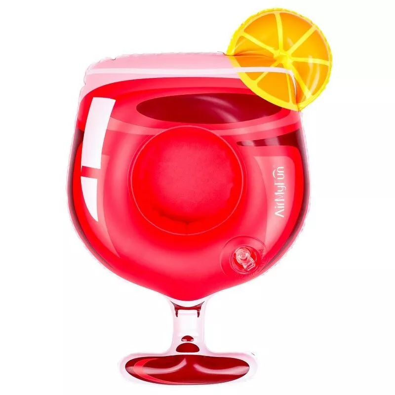 Airmyfun - Posavaso inflable para la piscina o la playa - cóctel de la pasión 29x20cm - Rojo barato