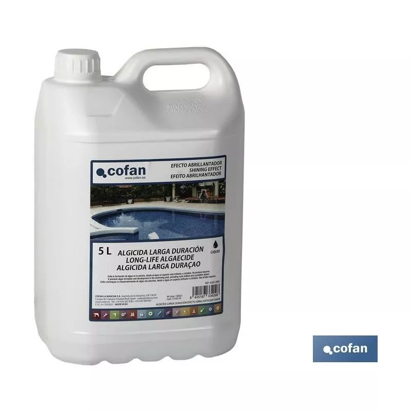 Algicida larga duracion efecto abrillantador 5 l cofan barato
