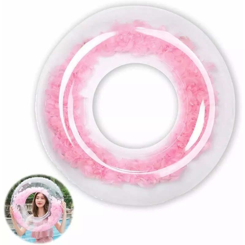 Anillo De Natación Inflable De Plumas