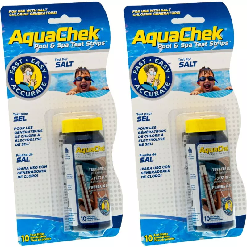 Aquachek - Pack de 2 Tiras analíticas salt blanco para niveles de sal. barato