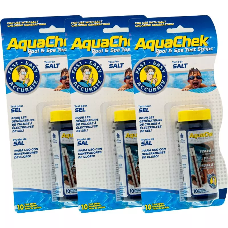 Aquachek - Pack de 3 Tiras analíticas salt blanco para niveles de sal. barato