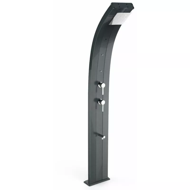 Arkema Design-prodotto Made In Italy - Bano de ducha tradicional Dada Antracita cm 34x14x225 CV-D355/7016 barato