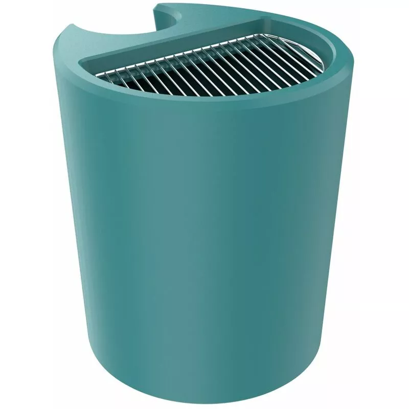 Arkema Design-prodotto Made In Italy - Cubo turquesa TULIP cm 21x13x18 CV-D200/6033 - turquesa barato