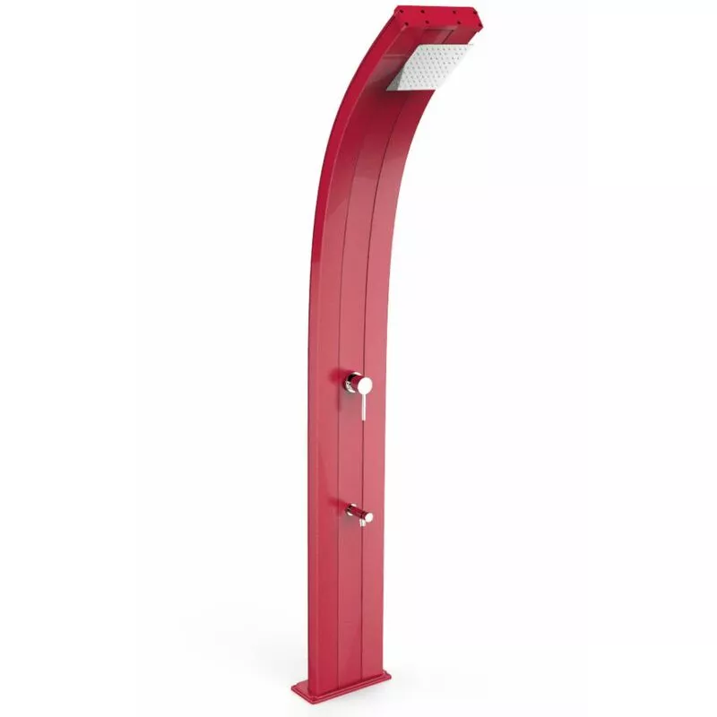 Arkema Design-prodotto Made In Italy - Ducha Clásica Dada Roja con Lavapiés cm 34x14x225 CV-D325/3027 barato