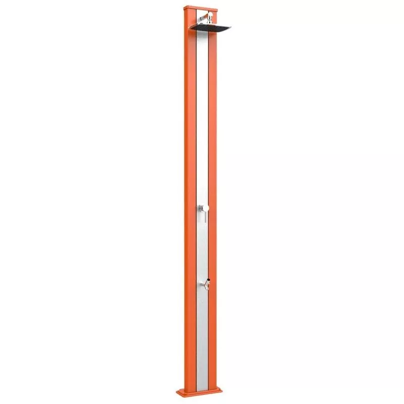 Arkema Design-prodotto Made In Italy - Ducha Classic Spring S Naranja y acero i cm 26x12x228 CV-A225/2009-I barato