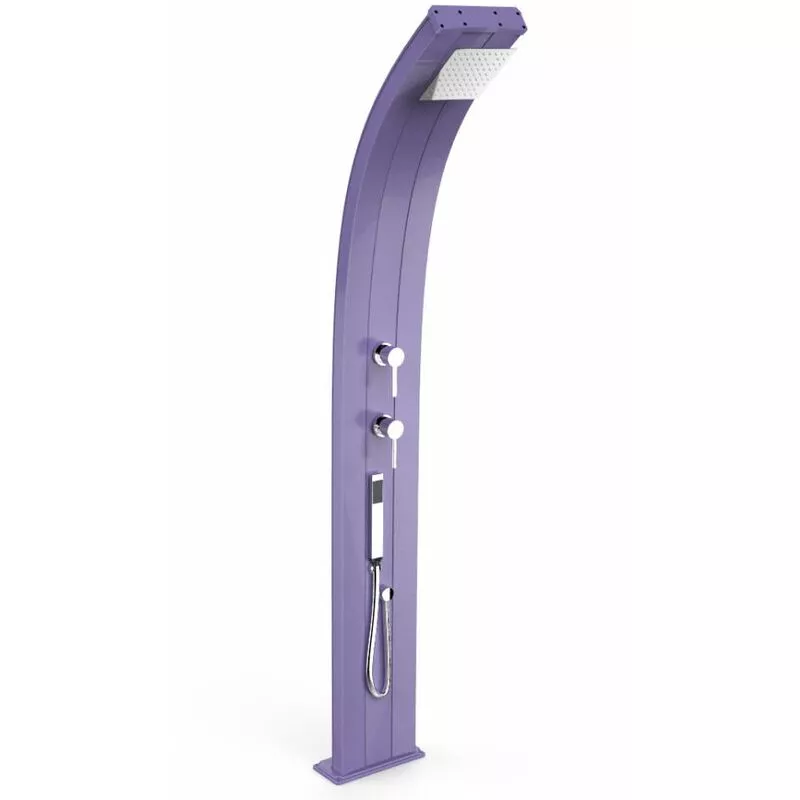 Arkema Design-prodotto Made In Italy - Ducha Curvada con Ducha Violeta Dada cm 34x14x225 CV-D345/4005 barato