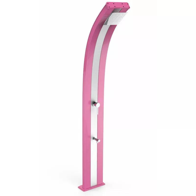 Arkema Design-prodotto Made In Italy - Ducha Dada Fucsia y Aluminio Inox cm 34x14x225 CV-D320/4003-I barato
