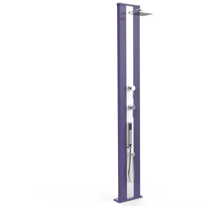 Arkema Design-prodotto Made In Italy - Ducha Dada S en color púrpura y inox cm 34x14x229 CV-D440/4005-I barato