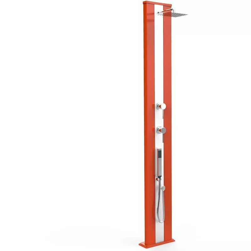 Arkema Design-prodotto Made In Italy - Ducha Dada S naranja y inox con ducha mo cm 34x14x229 CV-D440/2009-I barato