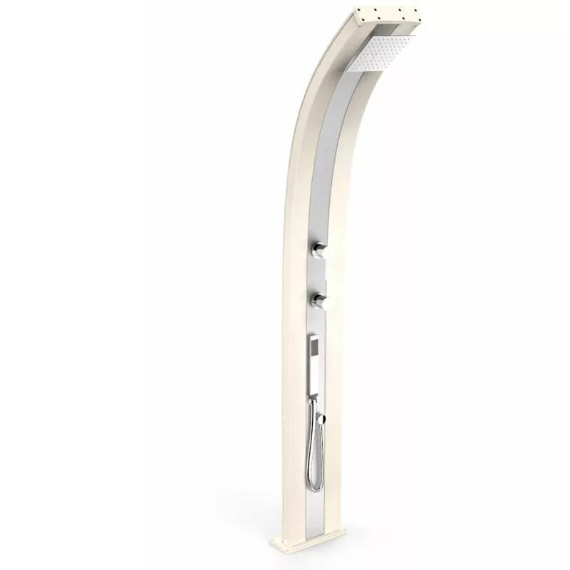 Arkema Design-prodotto Made In Italy - Ducha Dada Sabbia e Inox con teleducha cm 34x14x225 CV-D345/9001-I barato