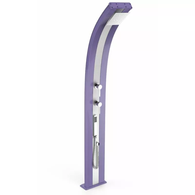 Arkema Design-prodotto Made In Italy - Ducha Dada en Aluminio púrpura y Inox cm 34x14x226 CV-D340/4005-I barato