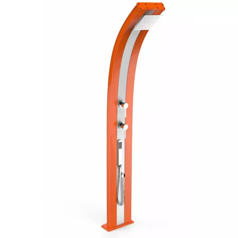 Arkema Design-prodotto Made In Italy - Ducha Dada naranja y Inox con ducha movi cm 34x14x225 CV-D345/2009-I barato