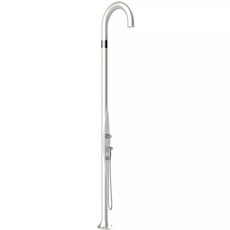 Arkema Design-prodotto Made In Italy - Ducha Funny Yin Perla Blanca y teleducha cm 232x17x50 CV-T145-TL/9400 barato