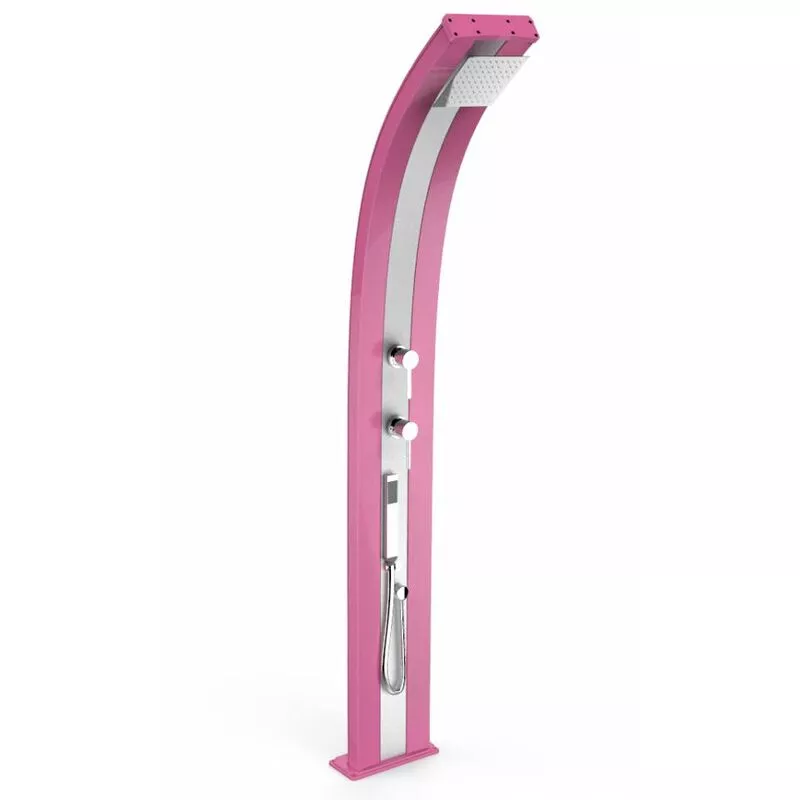 Arkema Design-prodotto Made In Italy - Ducha Tradicional Dada Fucsia y Inox cm 34x14x225 CV-D345/4003-I barato