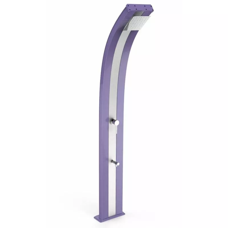 Arkema Design-prodotto Made In Italy - Ducha Violeta e Inox Dada con lavapies cm 34x14x225 CV-D325/4005-I barato