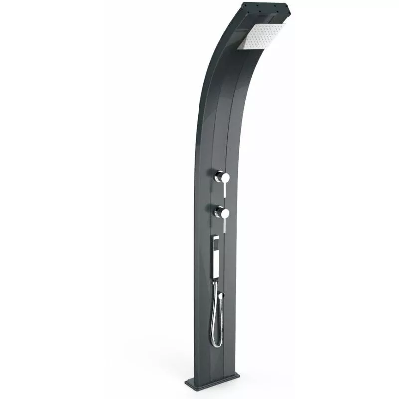 Arkema Design-prodotto Made In Italy - Ducha caliente Dada Antracita con teledu cm 34x14x226 CV-D340/7016 barato