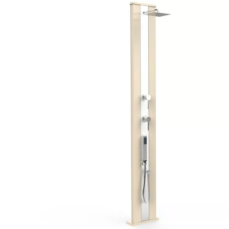 Arkema Design-prodotto Made In Italy - Ducha caliente solar Dada S Arena y Inox cm 34x14x229 CV-D440/9001-I barato