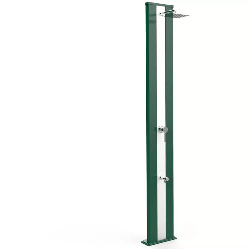 Arkema Design-prodotto Made In Italy - Ducha con Dada S Foot Wash Verde e Inox cm 34x14x226 CV-D420/6016-I barato