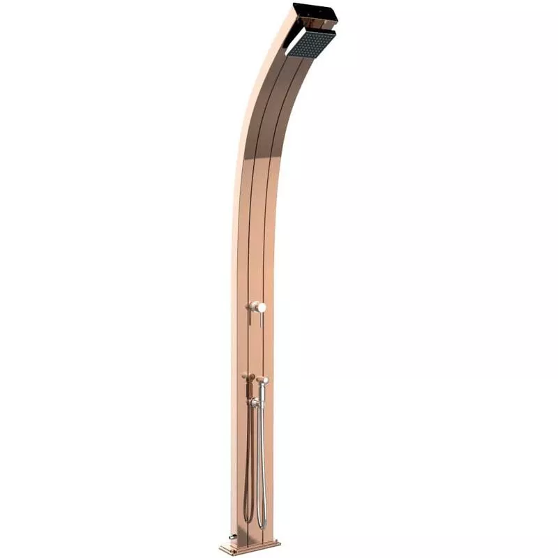 Arkema Design-prodotto Made In Italy - Ducha con calefacción solar Top Line cm 224x12x26 CV-A140-TL/1100 barato