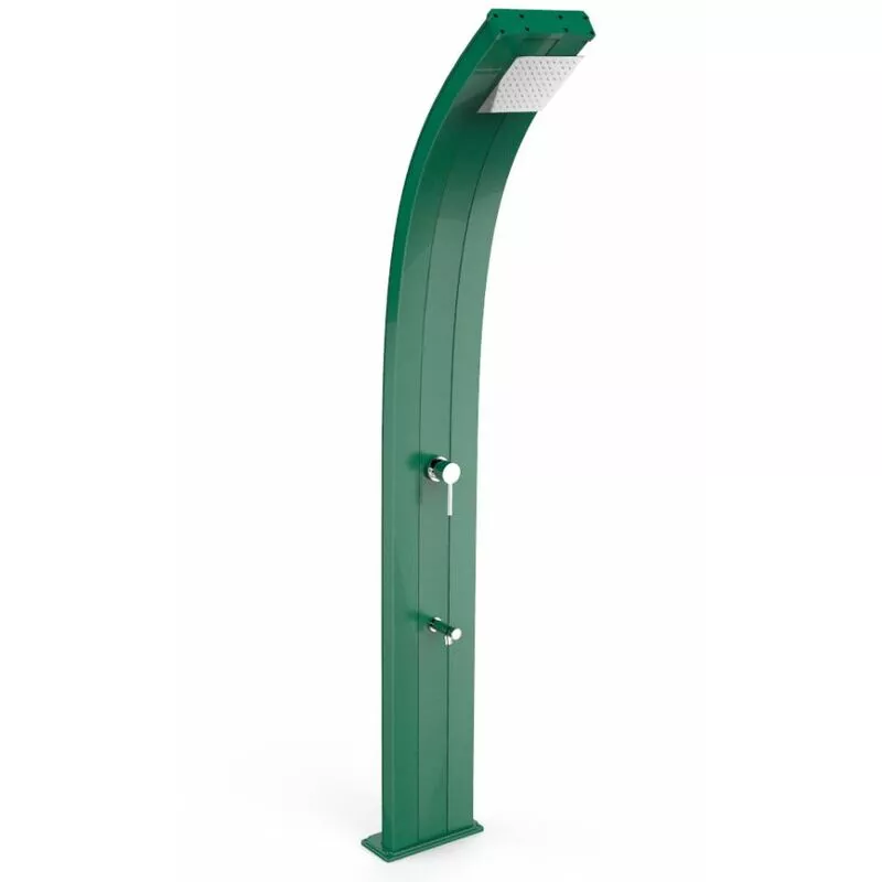 Arkema Design-prodotto Made In Italy - Ducha curva clásica Arkema Dada Verde cm 34x14x225 CV-D325/6016 barato