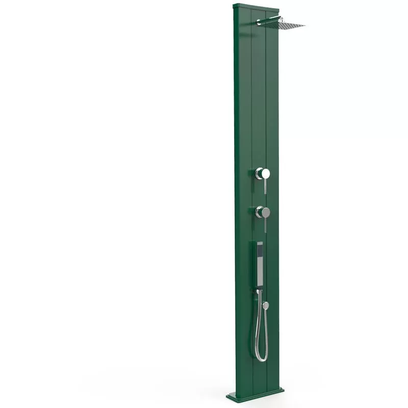Arkema Design-prodotto Made In Italy - Ducha de piscina Dada Verde con teleduch cm 34x14x229 CV-D440/6016 barato