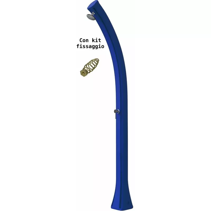Arkema Design-prodotto Made In Italy - Ducha de sol azul para la playa con enre cm 19x17x215 CONVITE-BLU barato