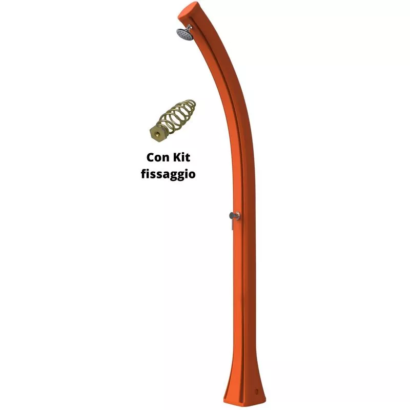 Arkema Design-prodotto Made In Italy - Ducha de sol naranja para la playa cm 19x17x215 CONVITE-ARANCIO barato