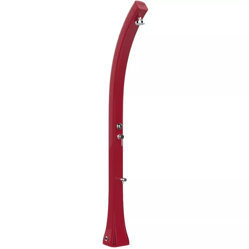 Arkema Design-prodotto Made In Italy - Ducha exterior roja con lavapiés cm 19