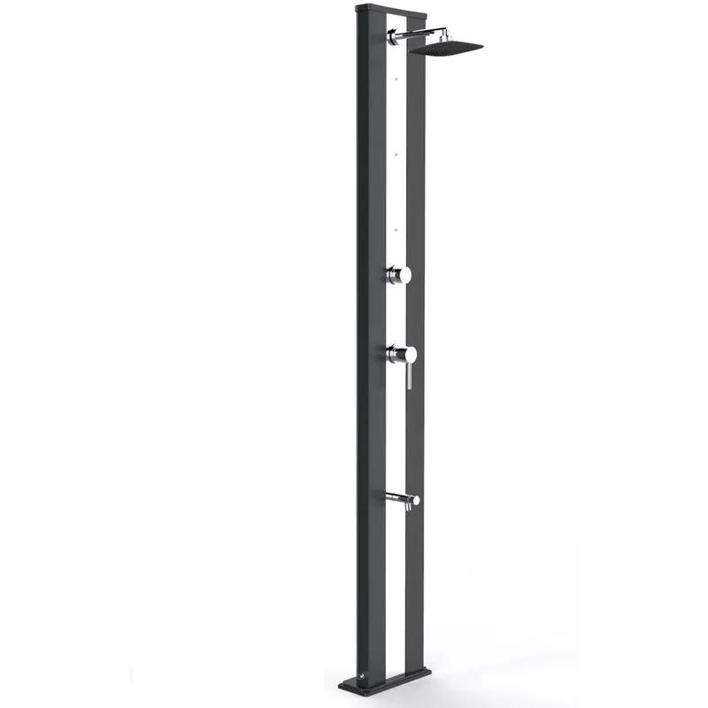 Arkema Design-prodotto Made In Italy - Ducha nebulizadora Dada S Antracita cm 34x14x229 CV-D455/7016-I barato